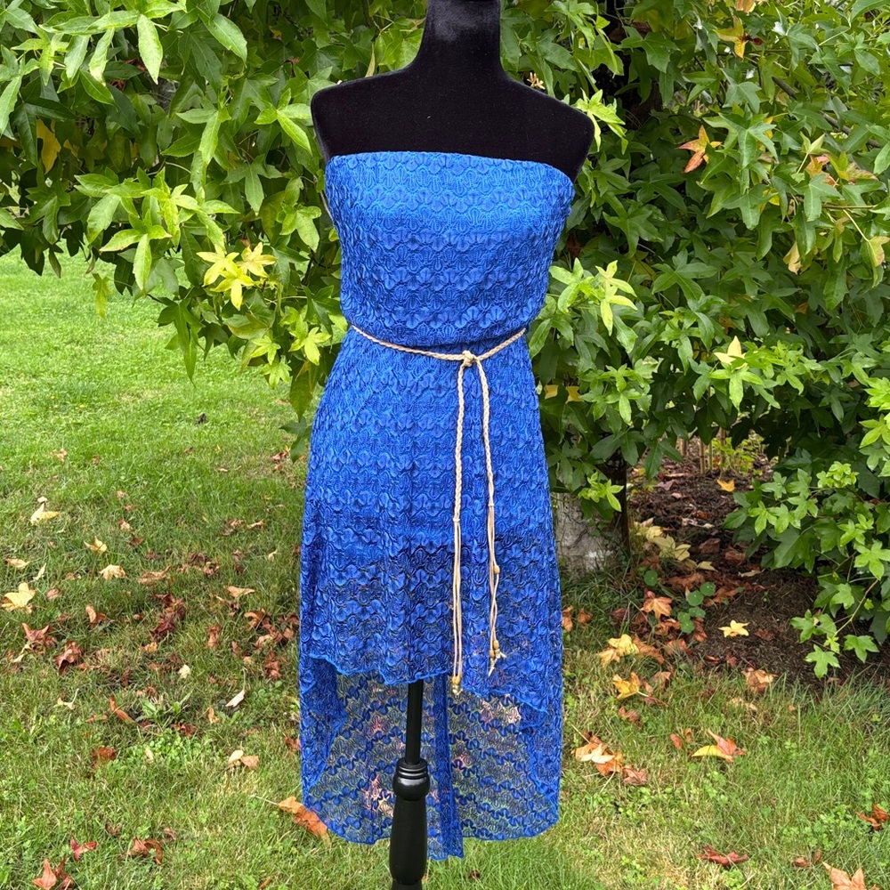 Bloom Lace Strapless Dress